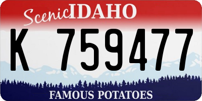 ID license plate K759477