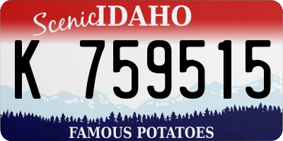 ID license plate K759515