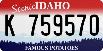 ID license plate K759570