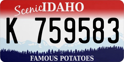 ID license plate K759583