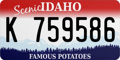 ID license plate K759586