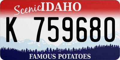 ID license plate K759680