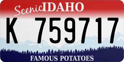 ID license plate K759717
