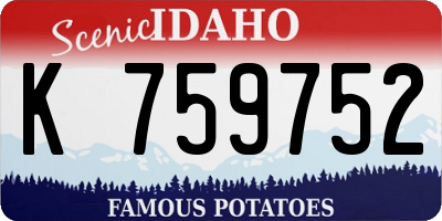 ID license plate K759752