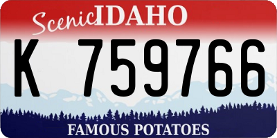 ID license plate K759766