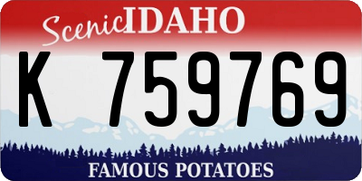 ID license plate K759769