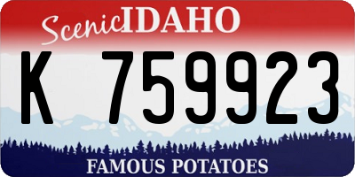 ID license plate K759923