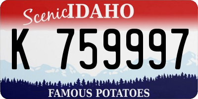 ID license plate K759997