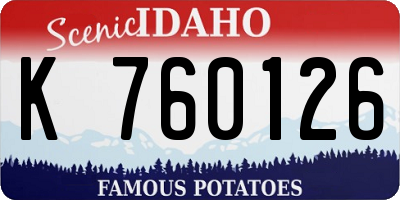 ID license plate K760126