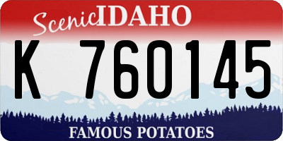 ID license plate K760145