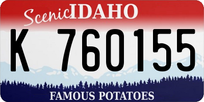 ID license plate K760155