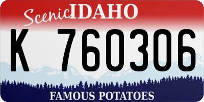 ID license plate K760306