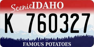 ID license plate K760327