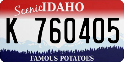 ID license plate K760405