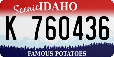 ID license plate K760436