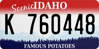 ID license plate K760448