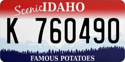 ID license plate K760490
