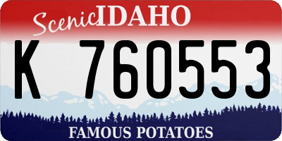 ID license plate K760553