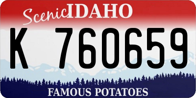 ID license plate K760659