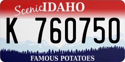 ID license plate K760750