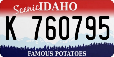 ID license plate K760795