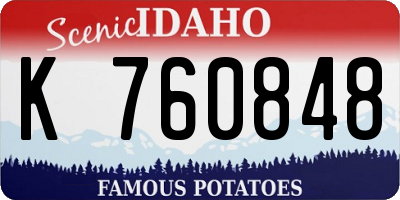 ID license plate K760848