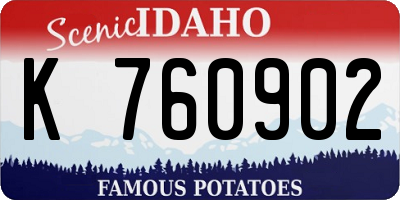ID license plate K760902