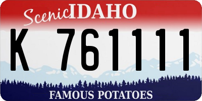 ID license plate K761111