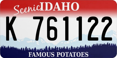ID license plate K761122