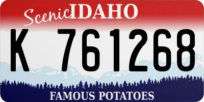 ID license plate K761268