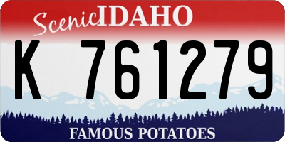 ID license plate K761279