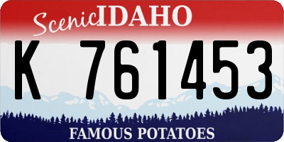 ID license plate K761453