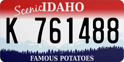 ID license plate K761488