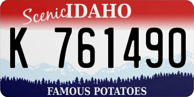 ID license plate K761490
