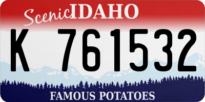 ID license plate K761532