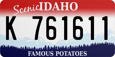 ID license plate K761611