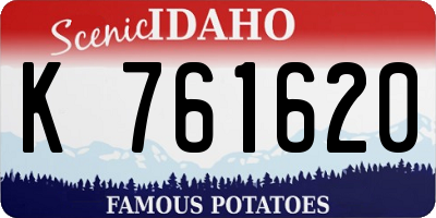 ID license plate K761620