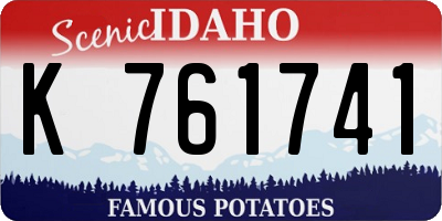 ID license plate K761741