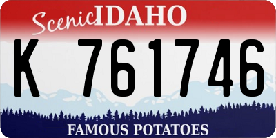 ID license plate K761746