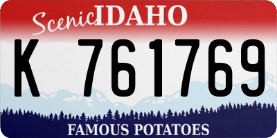 ID license plate K761769