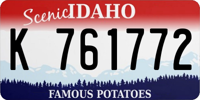 ID license plate K761772