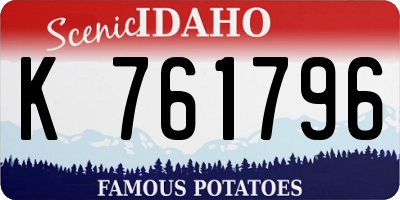 ID license plate K761796