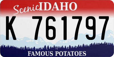 ID license plate K761797