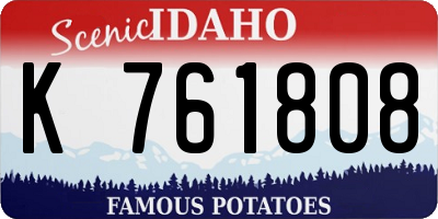 ID license plate K761808
