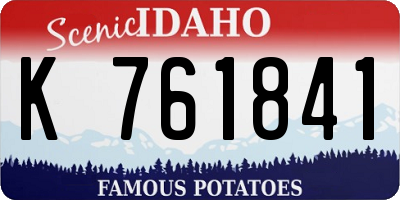 ID license plate K761841
