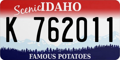 ID license plate K762011
