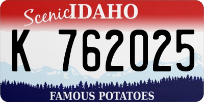 ID license plate K762025