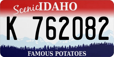 ID license plate K762082