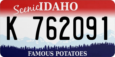 ID license plate K762091