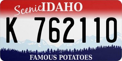 ID license plate K762110